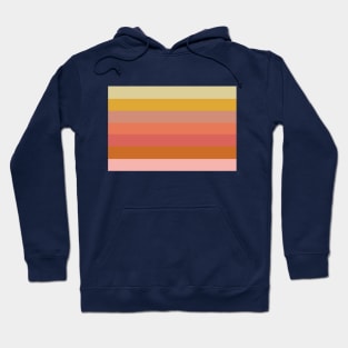 Boho Desert Sunset Stripes Hoodie